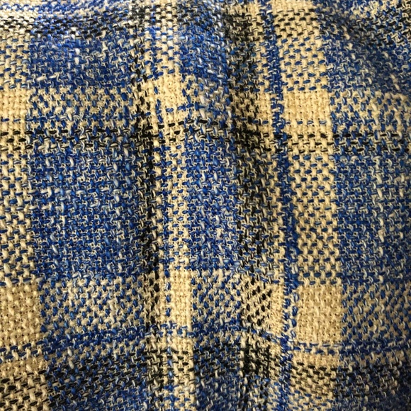 Blue plaid cropped Zara pants - Picture 5 of 5